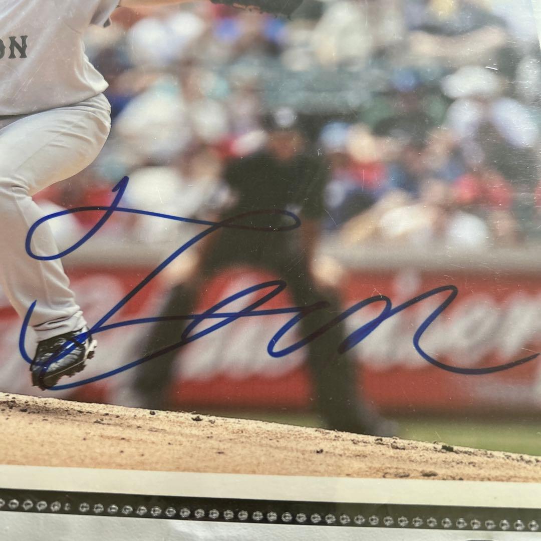 MLB  田澤純一　直筆サイン入りフォト　ボストンレッドソックス　メジャーリーグ