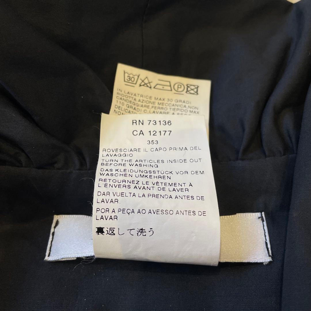 MaxMara マックスマーラ ワンピース 白タグ フリル ショールカラー 40