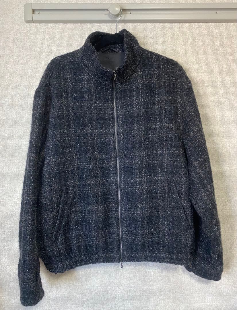 ジャケット・アウター LIDNM ALPACA SILK TWEED ZIP