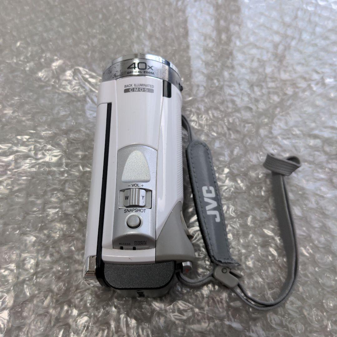 JVC ビデオカメラ本体 GZ-E600-w 動作品 充電器付き