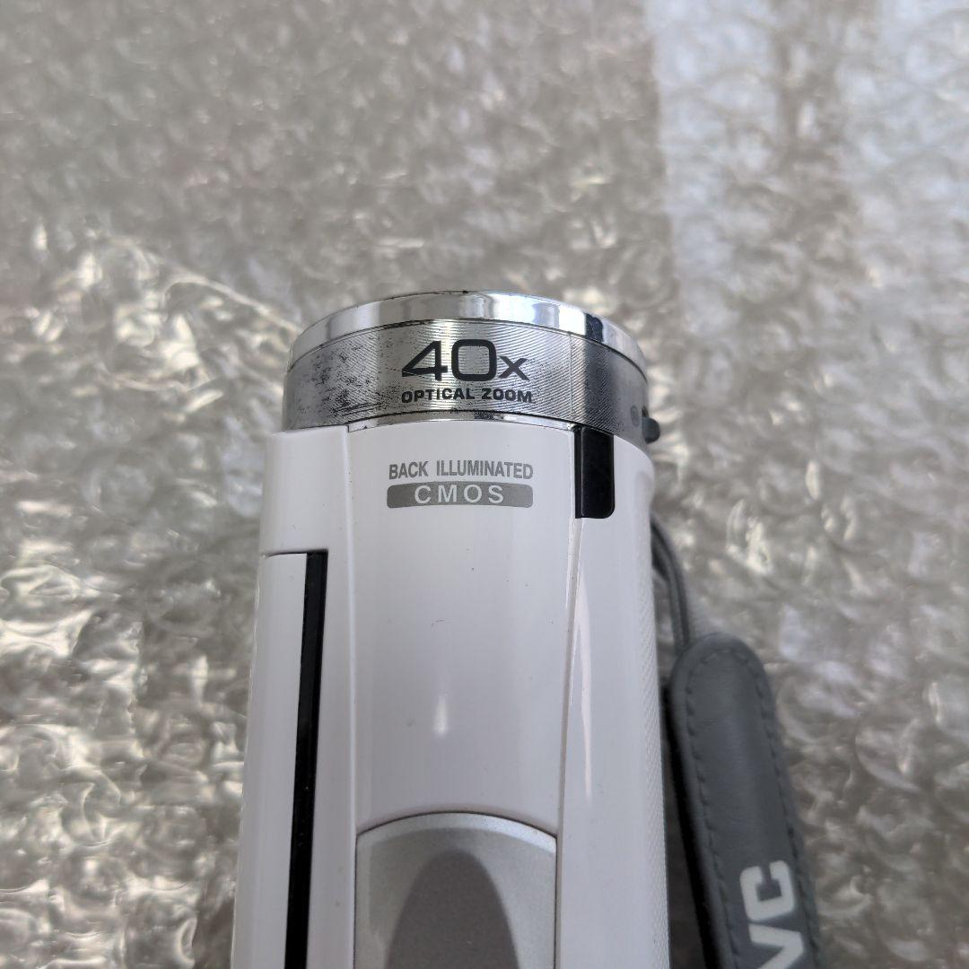 JVC ビデオカメラ本体 GZ-E600-w 動作品 充電器付き
