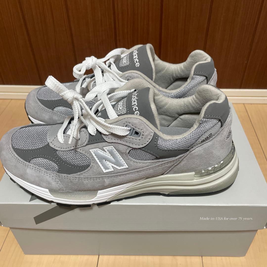 【新品・未使用】New Balance 992 U992GY 26cm