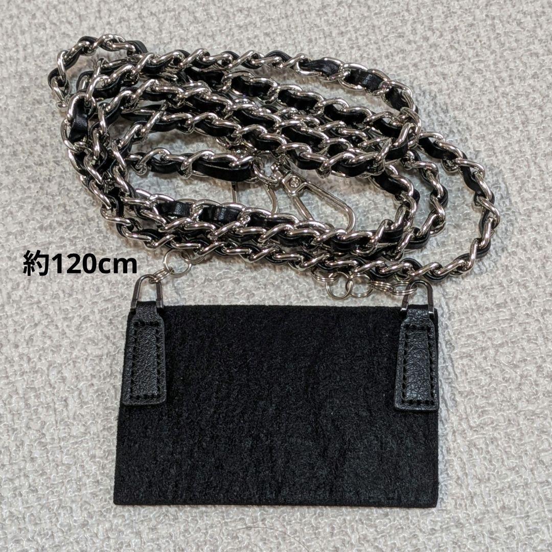 美品　シャネル　ビコローレ　パイピング　ミニ財布　ミドル　カーフスキン　黒