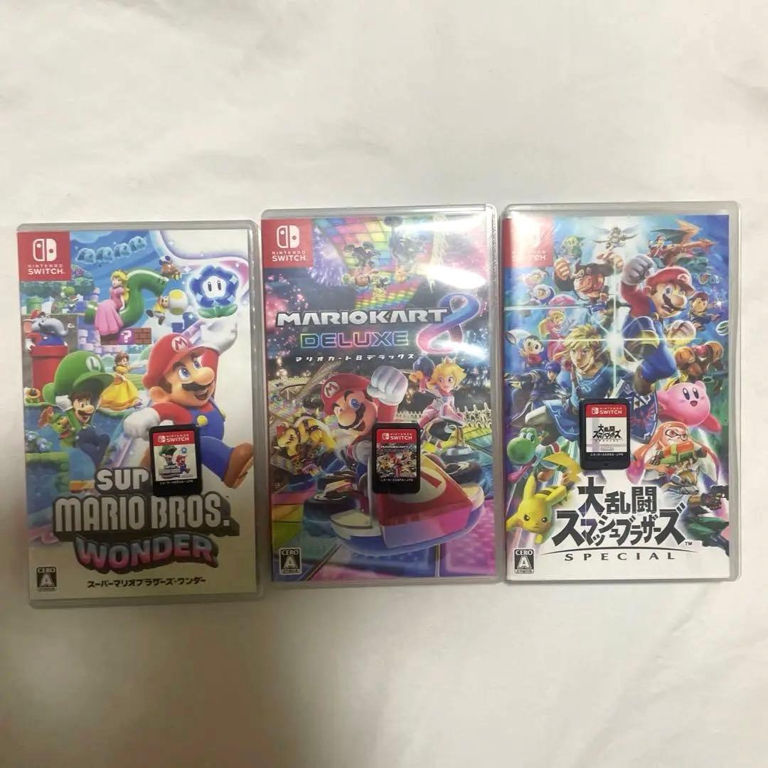 Switch2 スマブラ マリカ8デラックス マリオワンダー まとめ売り