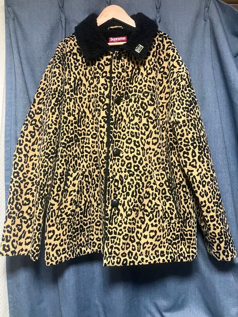 f*_様 Supreme シュプリーム ジャケット レオパード ボア カーコート
