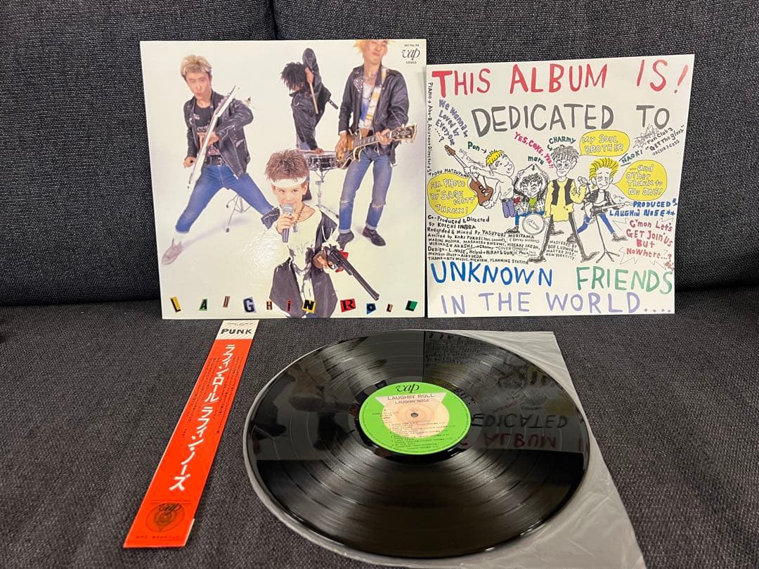 1986年 ラフィンノーズ LAUGHIN’ ROLL 美盤 LP VAP盤