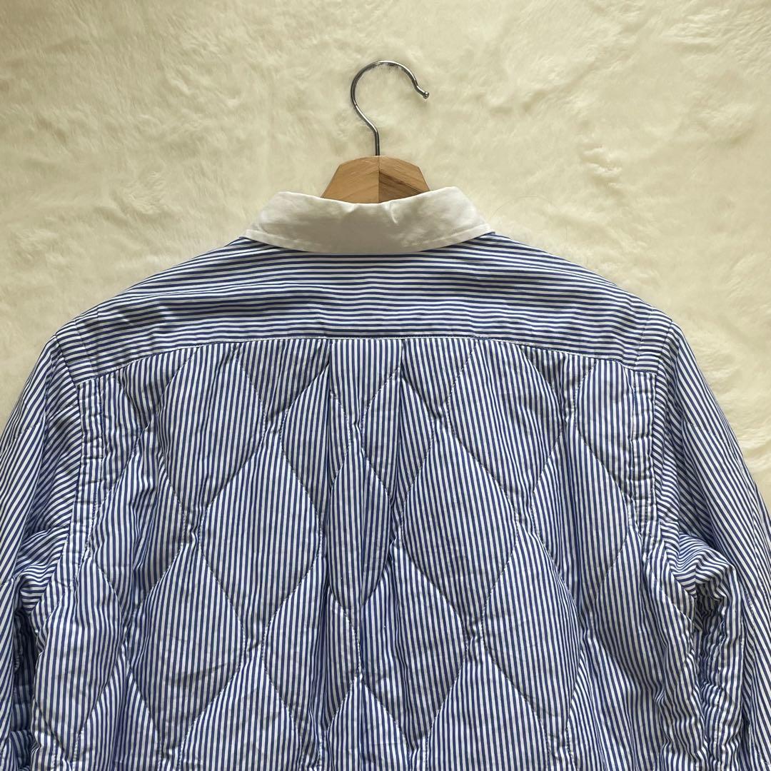 サカイ Quilted Shirt Jacket キルティング ストライプ