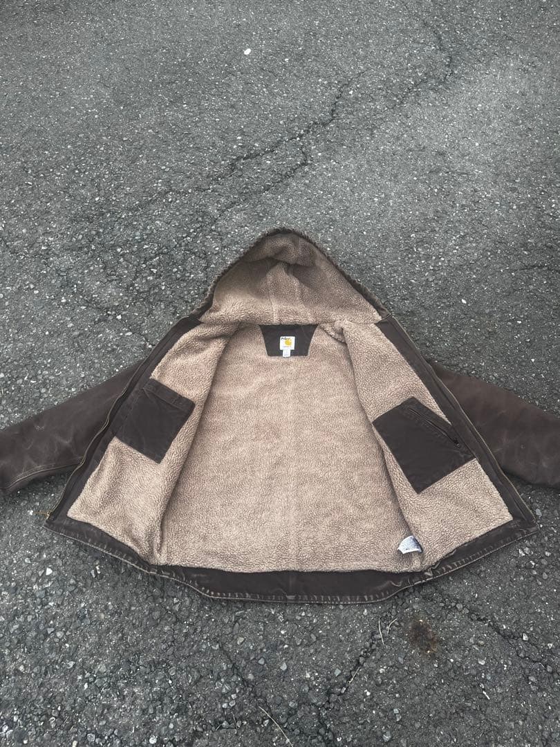 Carhartt ダックアクティブジャケット ダークブラウン フェード