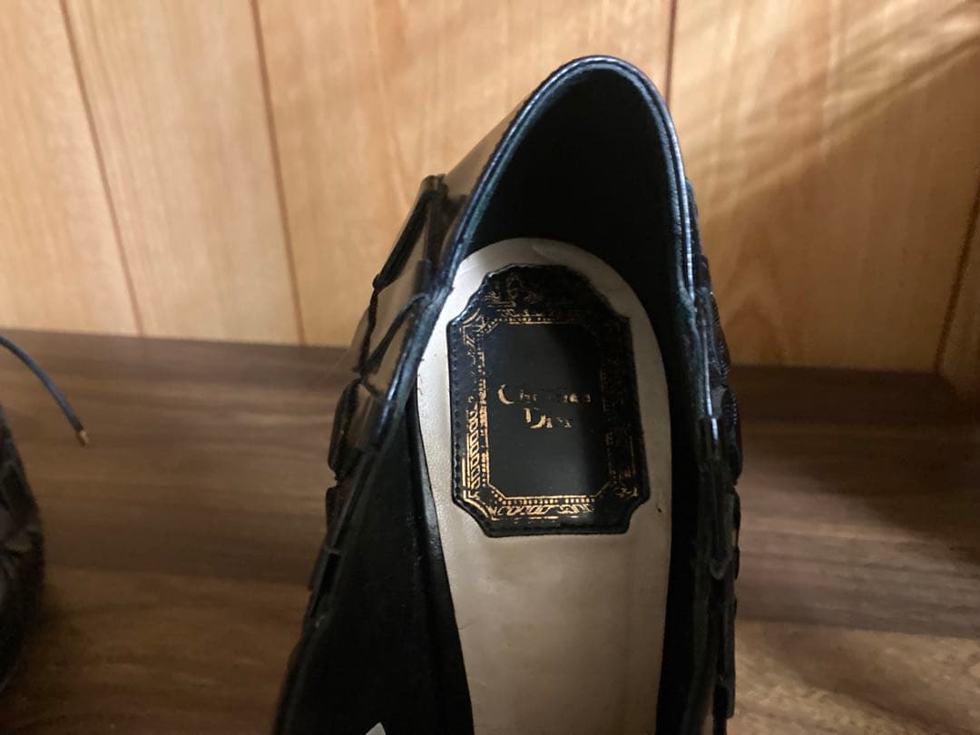 Dior クリスチャンディオール ブーティ パンプス ガラスレザー 37.5