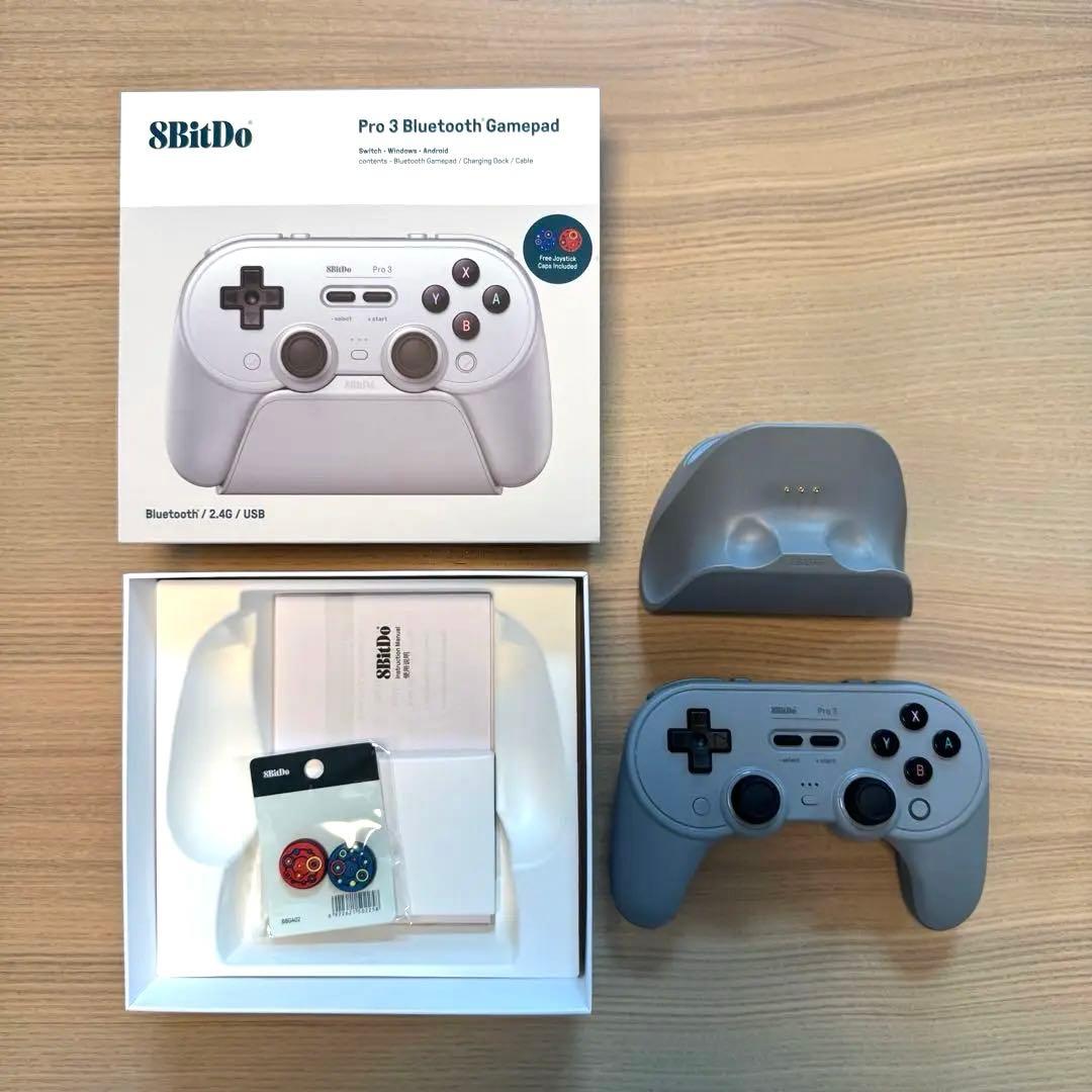 8BitDo Pro 3 Bluetooth ゲームパッド グレー
