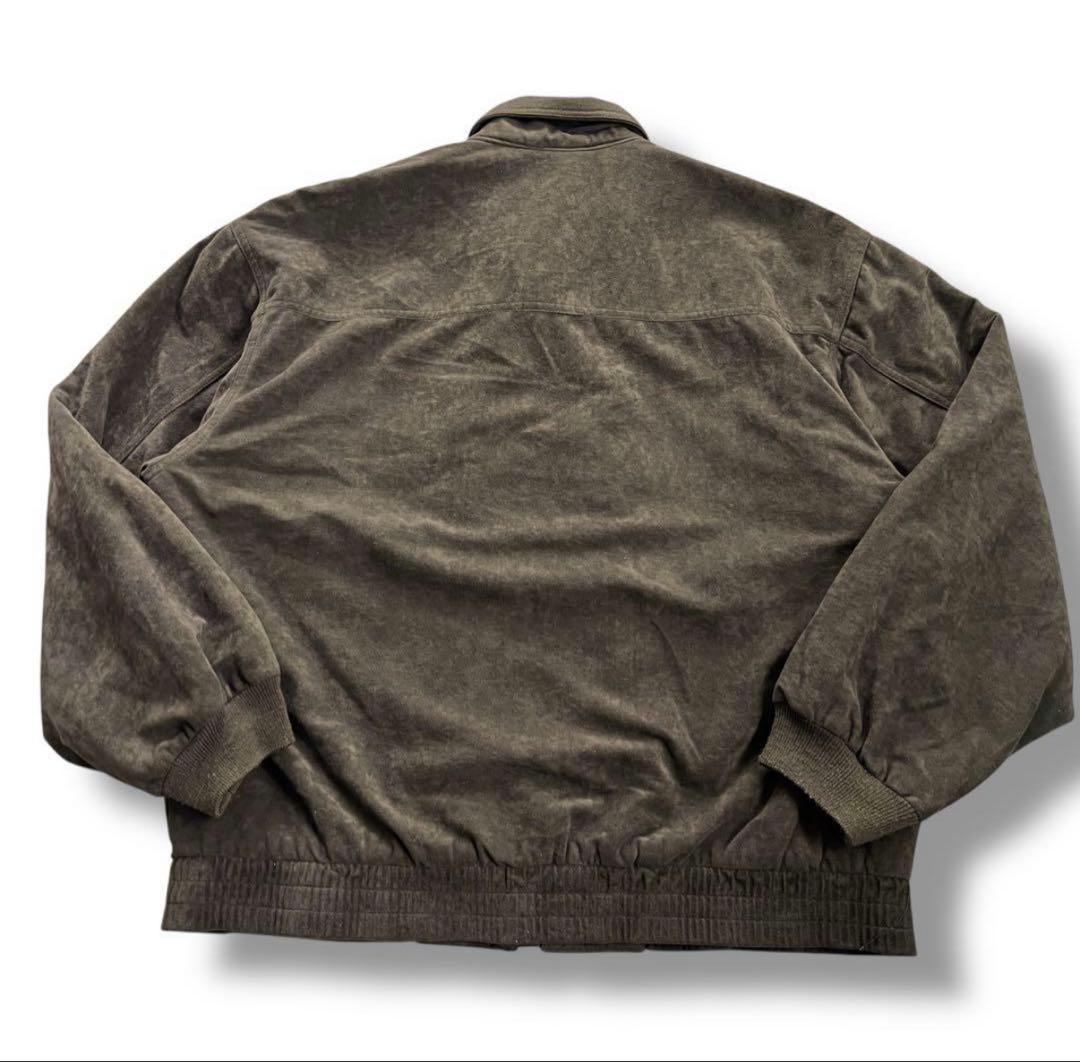 即*読様 Vintage Brown Blouson 短丈 ベロア調 ブルゾン中