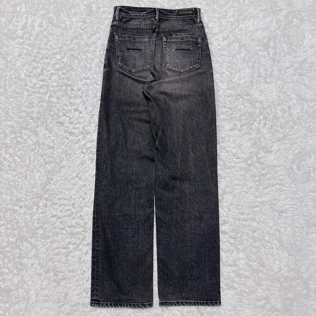 YANUK ヤヌーク LEA レア ボーイズストレート デニム 24 黒