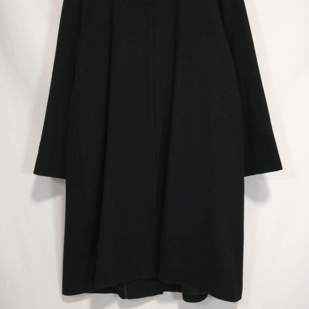 カシミヤ100% レディース コート ロングコート カシミア ブラック 黒 11
