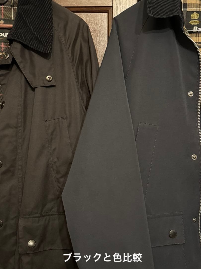 美品 Barbour BEDALE SL 2レイヤー ネイビー サイズ40