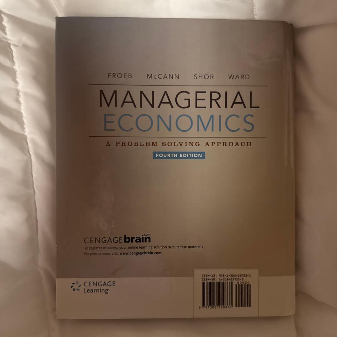 MANAGERIAL ECONOMICS 第四版