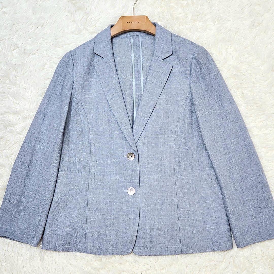 Leilian × Loro Piana リネン シルク テーラードジャケット