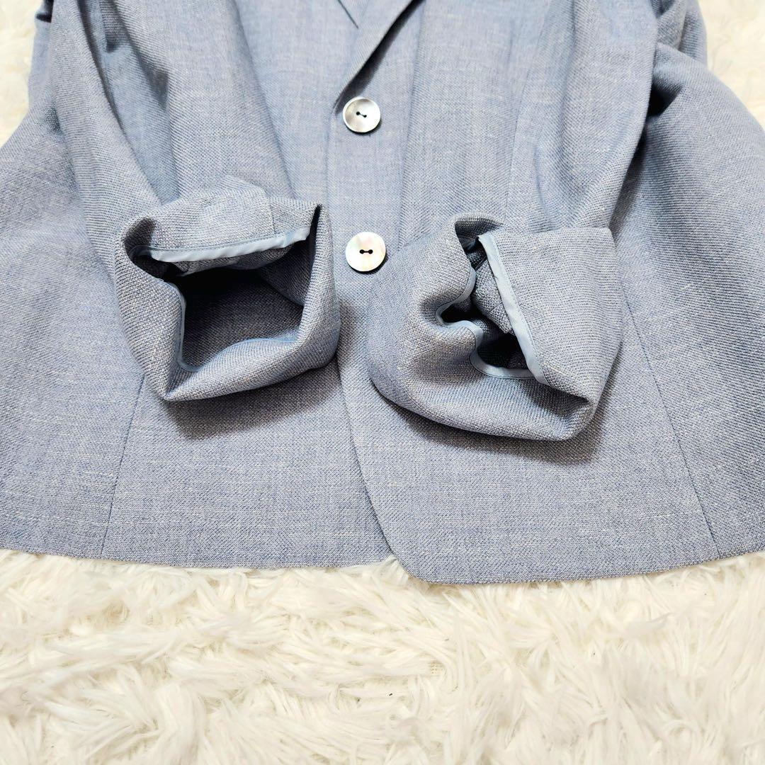 Leilian × Loro Piana リネン シルク テーラードジャケット
