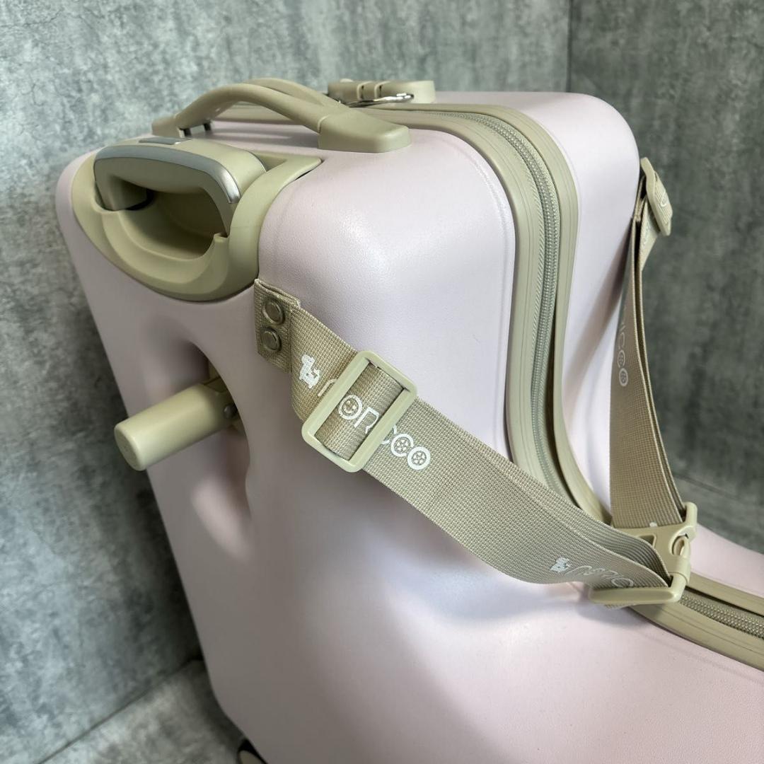 【美品】NORICCO ノリッコ 子供乗れるスーツケース　パステルピンク