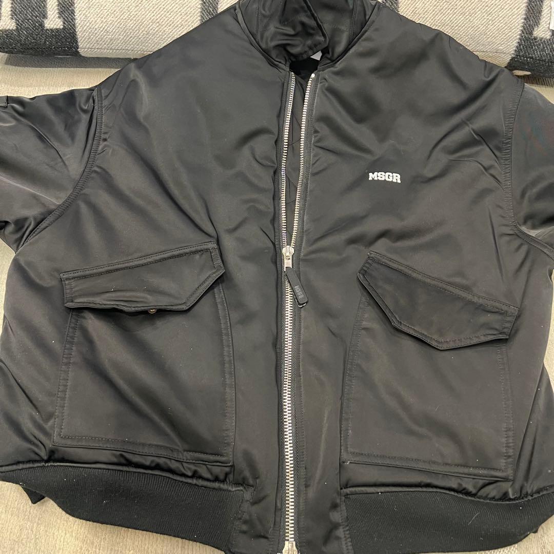 ⭐️激レア⭐️MSGR フライトジャケット　ミリタリー　ＭＡ１　全面ジッパー　黒 Ｆ
