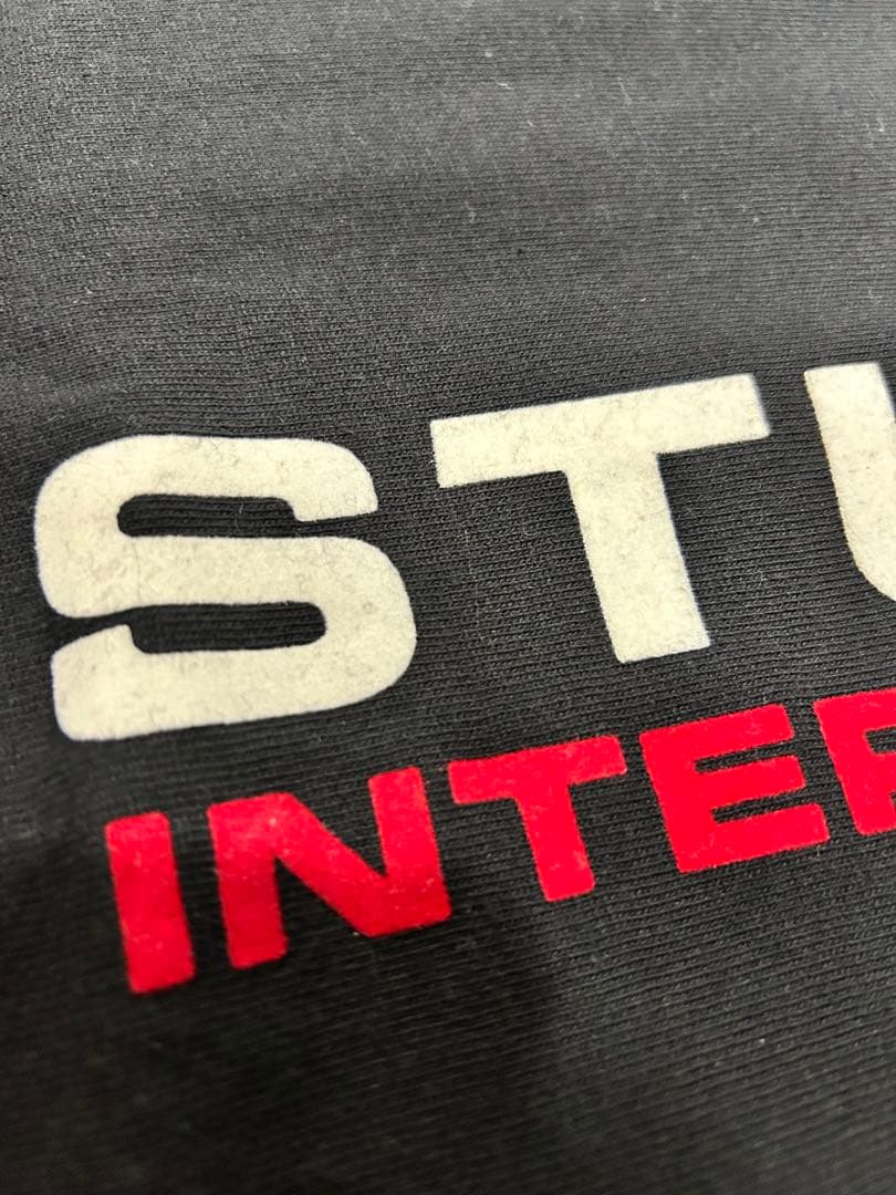 STUSSY チャンピオンコラボ　ブラック Tシャツ X-LARGE