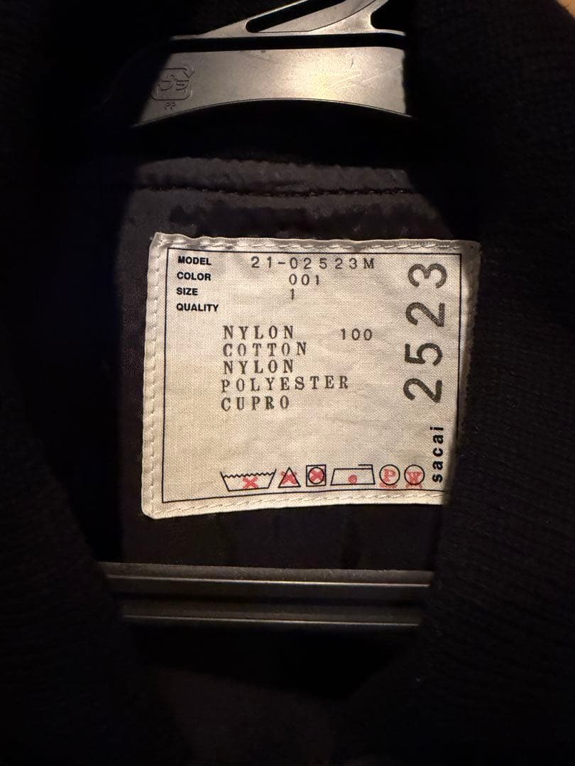 ジャケット・アウター Sacai 21-0253M NYLON TWILL MA1