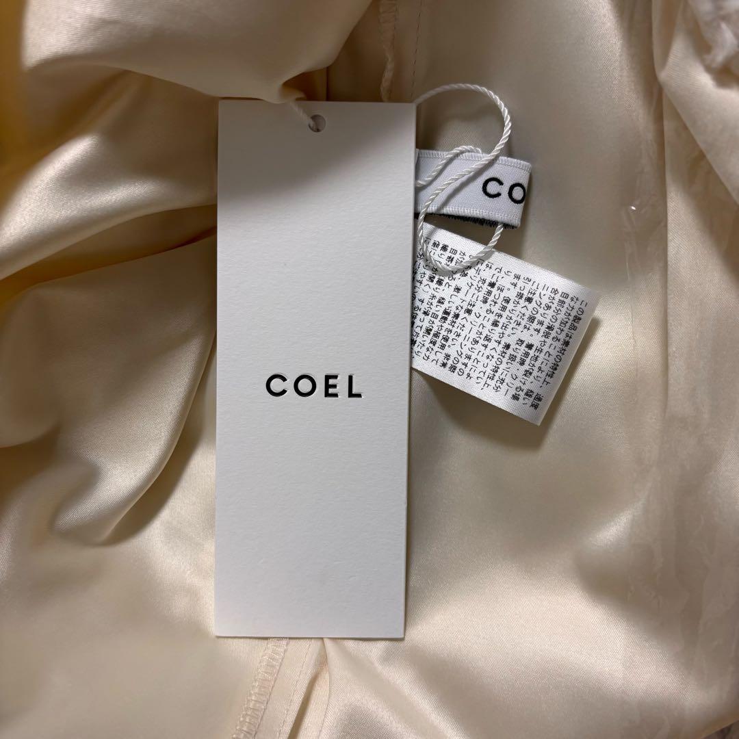 【新品未使用品】COEL　フラワージャガードシアースカート アイボリー 38