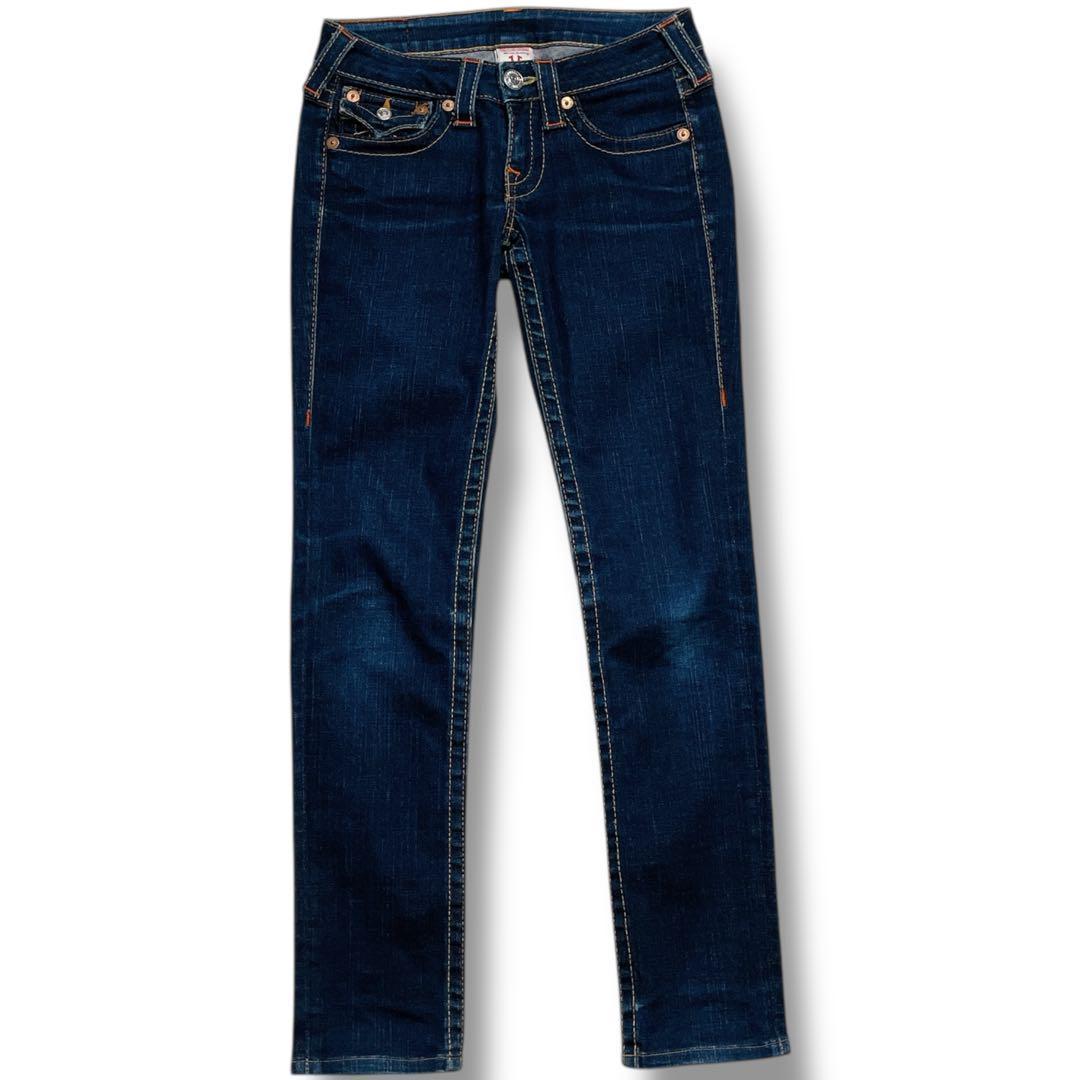 美品TRUE RELIGION JOEY ローライズブーツカット デニム 24