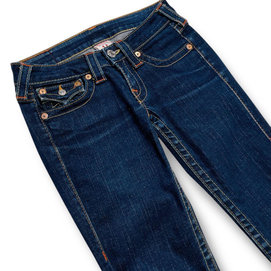 美品TRUE RELIGION JOEY ローライズブーツカット デニム 24