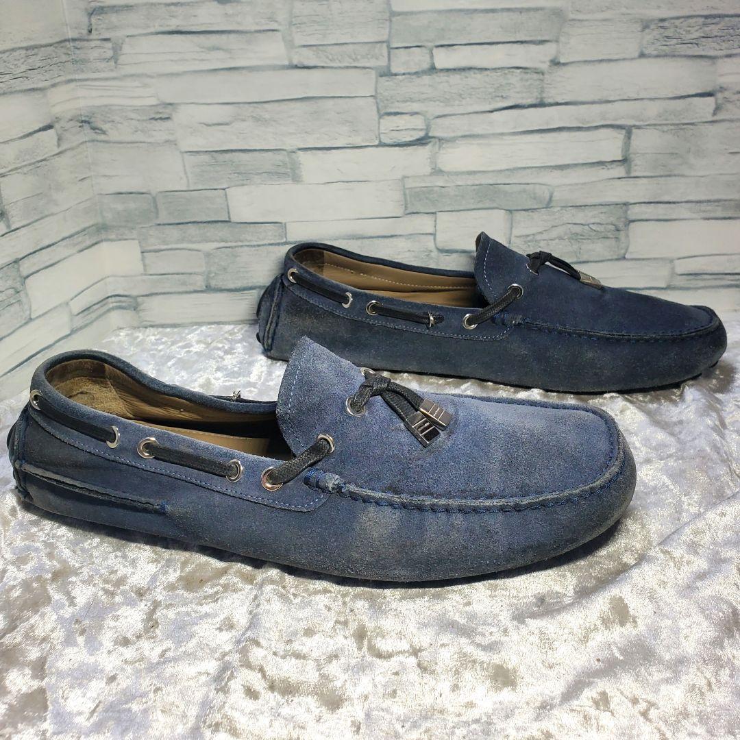 Dior homme 27.5cm ローファー モカシン スエード ネイビー