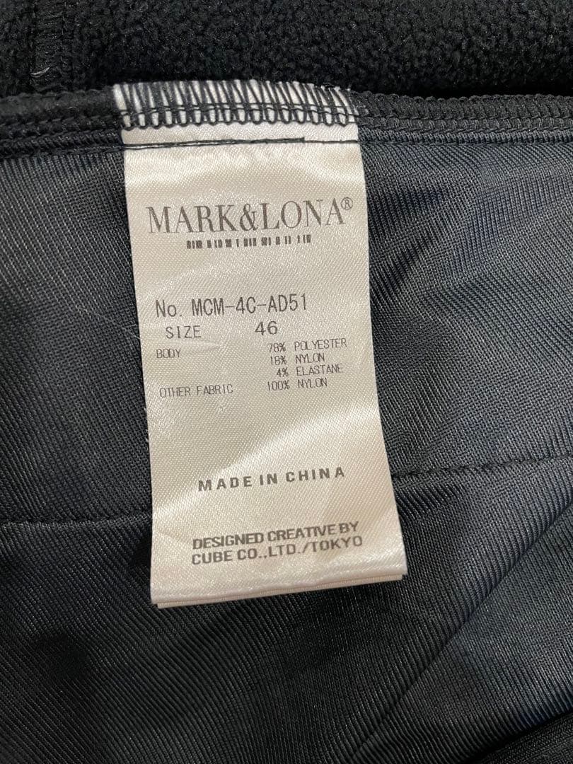 MARK&LONA CODE フーディートップ ブラック サイズM