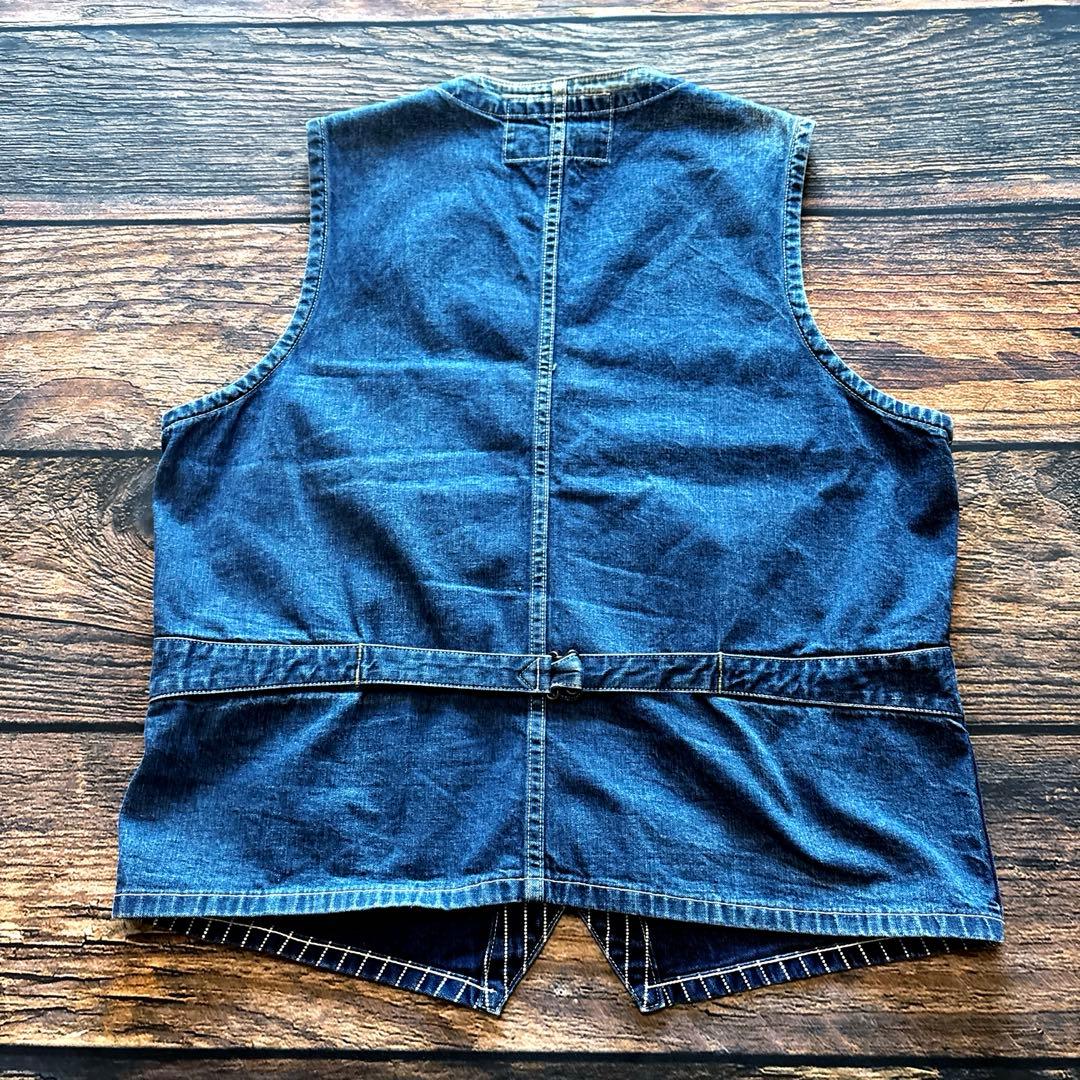 トップス SUGAR CANE / wabash vest denim