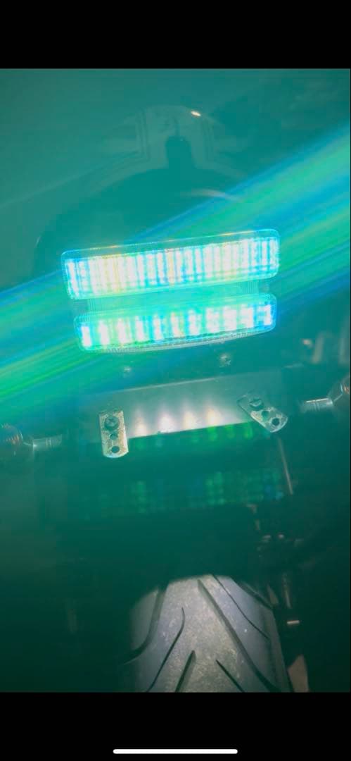 XJR400 XJR1200 4HM RGB流星 テールランプ LED レインボ