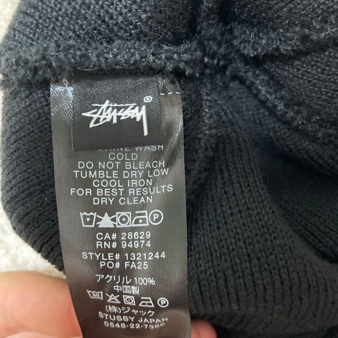 Stussy 黒 ビーニー ニット帽