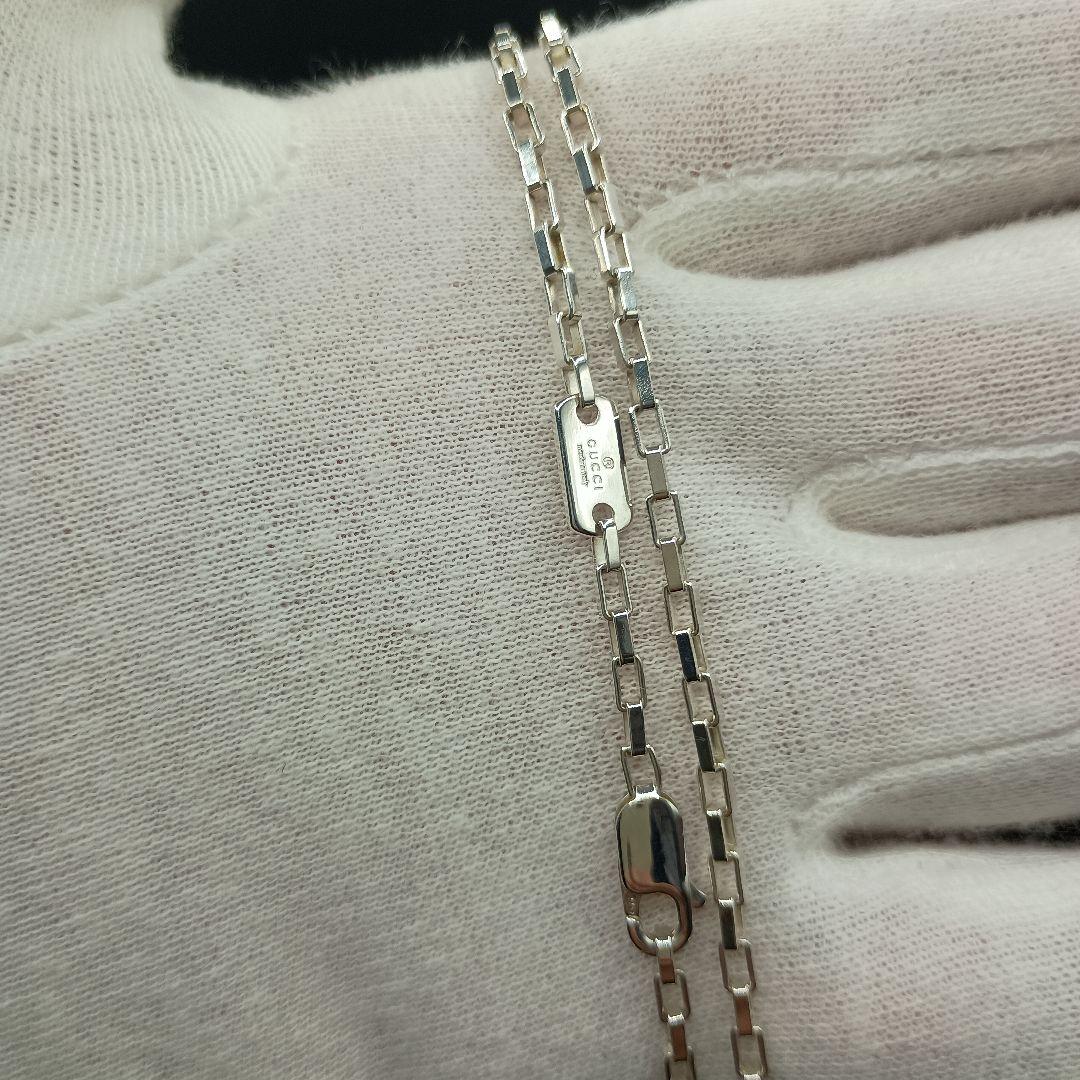 【美品】GUCCI ベネチアンチェーン 50cm Ag925 ユニセックス