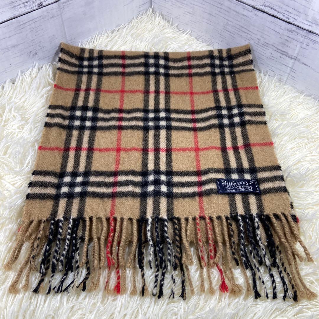 BURBERRYS LONDON ノバチェック マフラー カシミヤ 100%