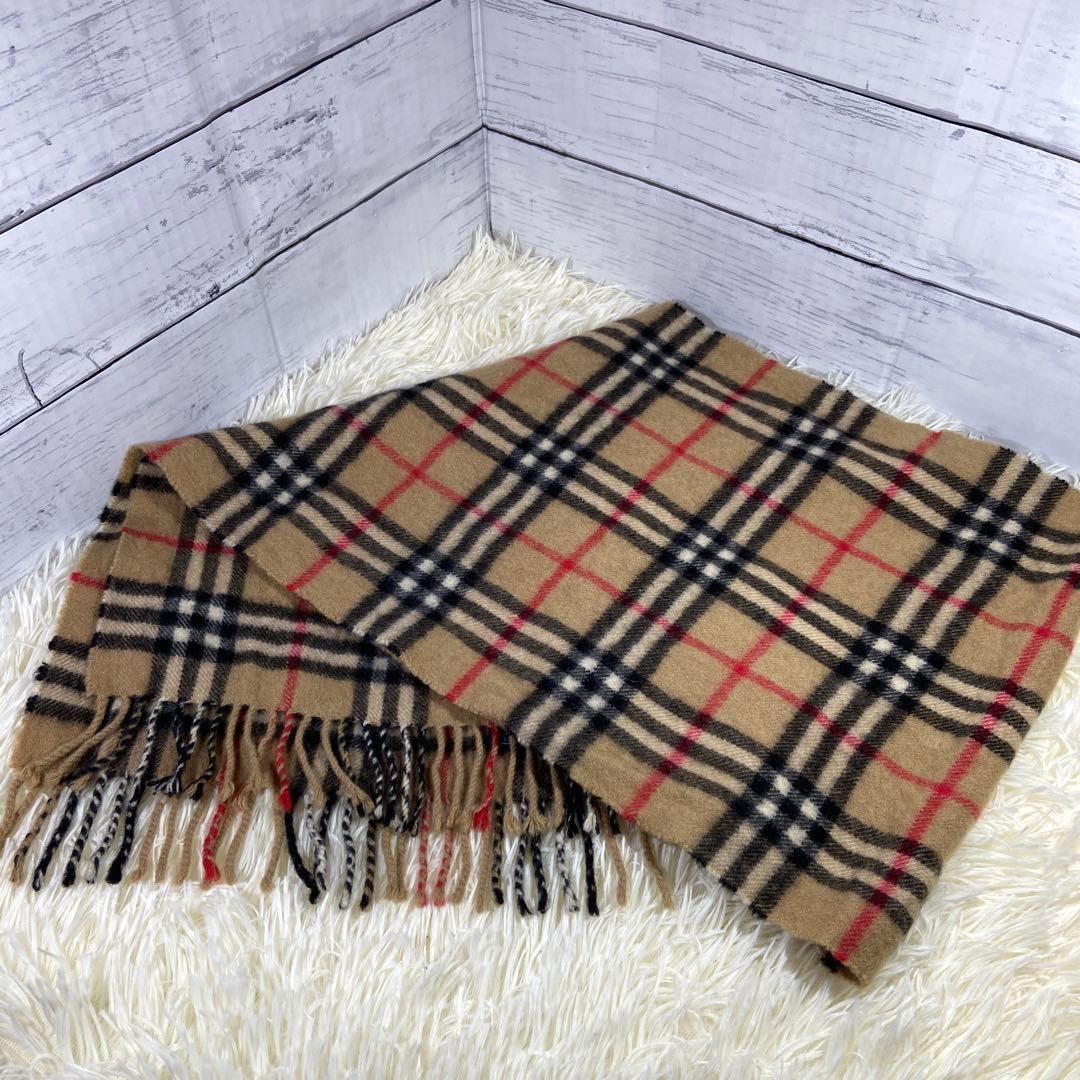 BURBERRYS LONDON ノバチェック マフラー カシミヤ 100%