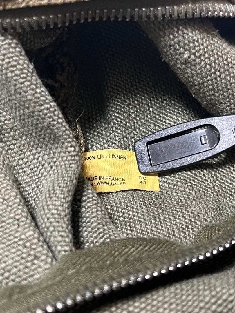 【フランス製】 A.P.C. 90's ドラム ショルダーバッグ ミリタリー