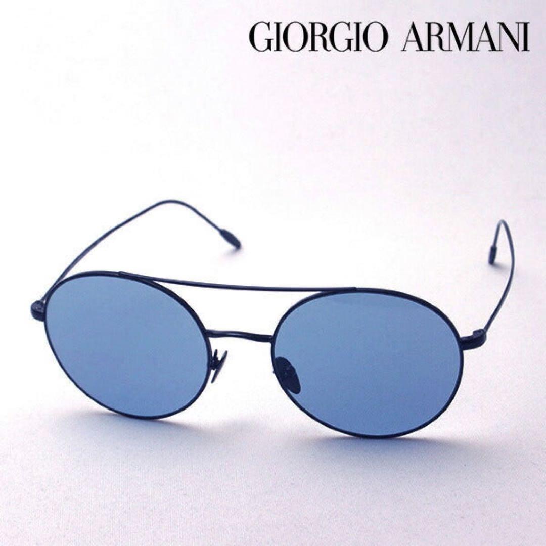 【良品】GIORGIO ARMANI サングラス 青×黒〈定価25,980円〉
