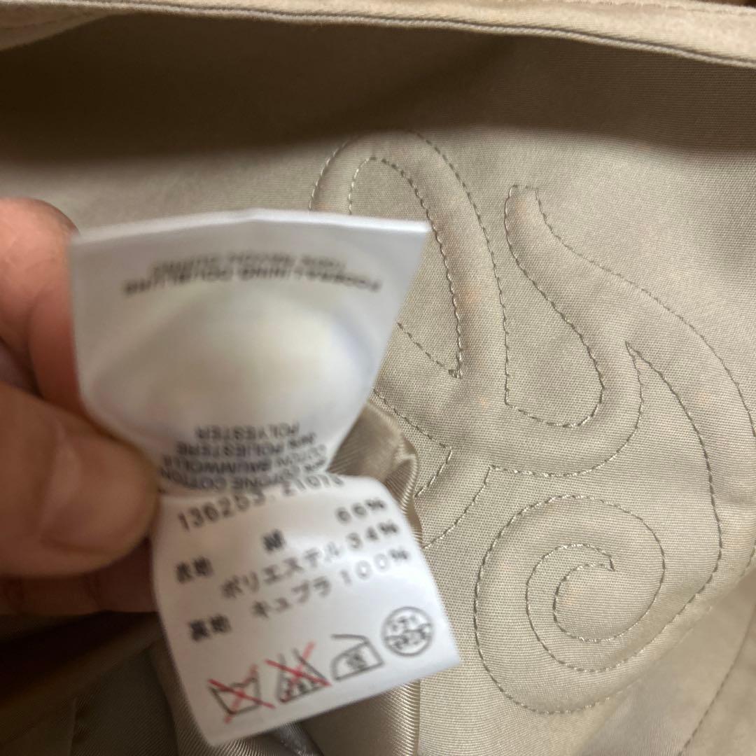 グッチGUCCI トレンチコート　全体的に黄ばみあり