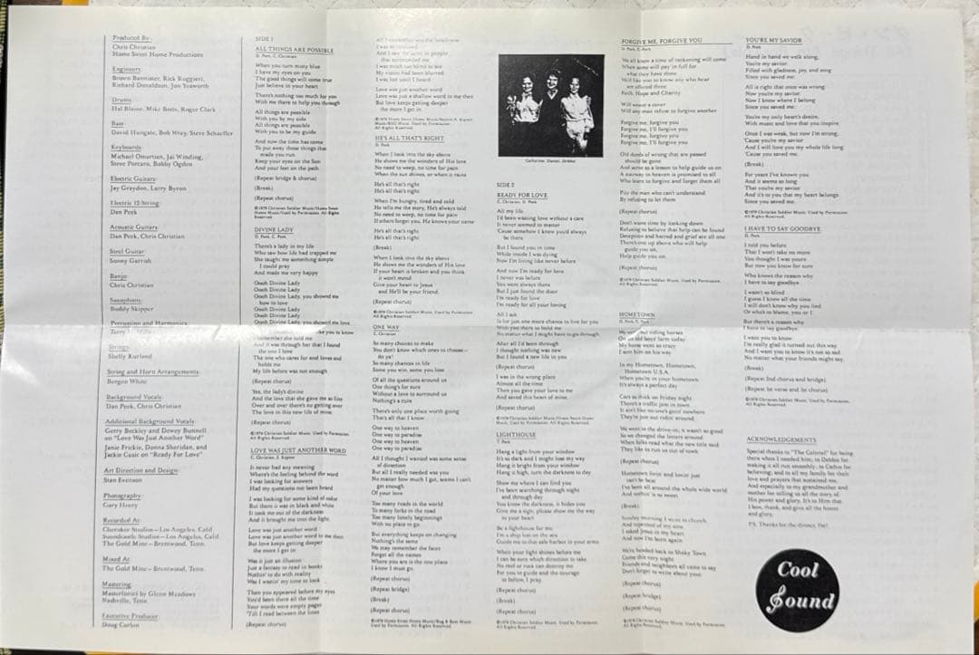 洋楽 DAN PEEK/ALL THINGS ARE POSSIBLE/America