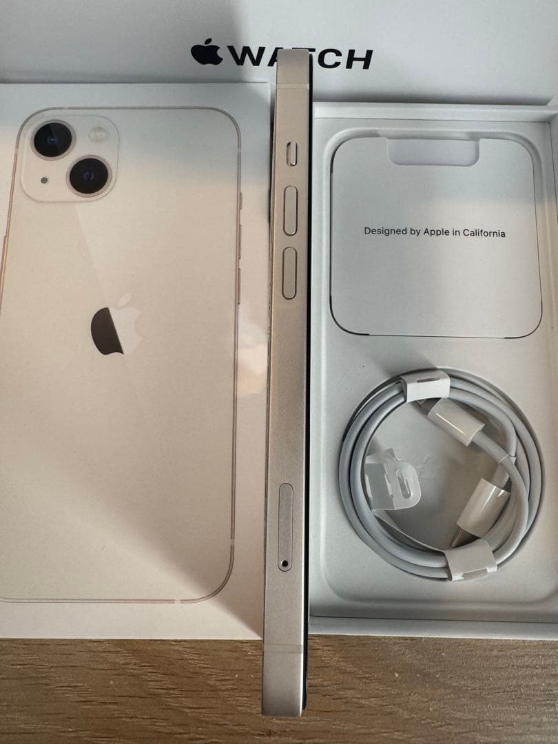 iPhone 13 スターライト128GB BT100%液晶新品※説明文必読