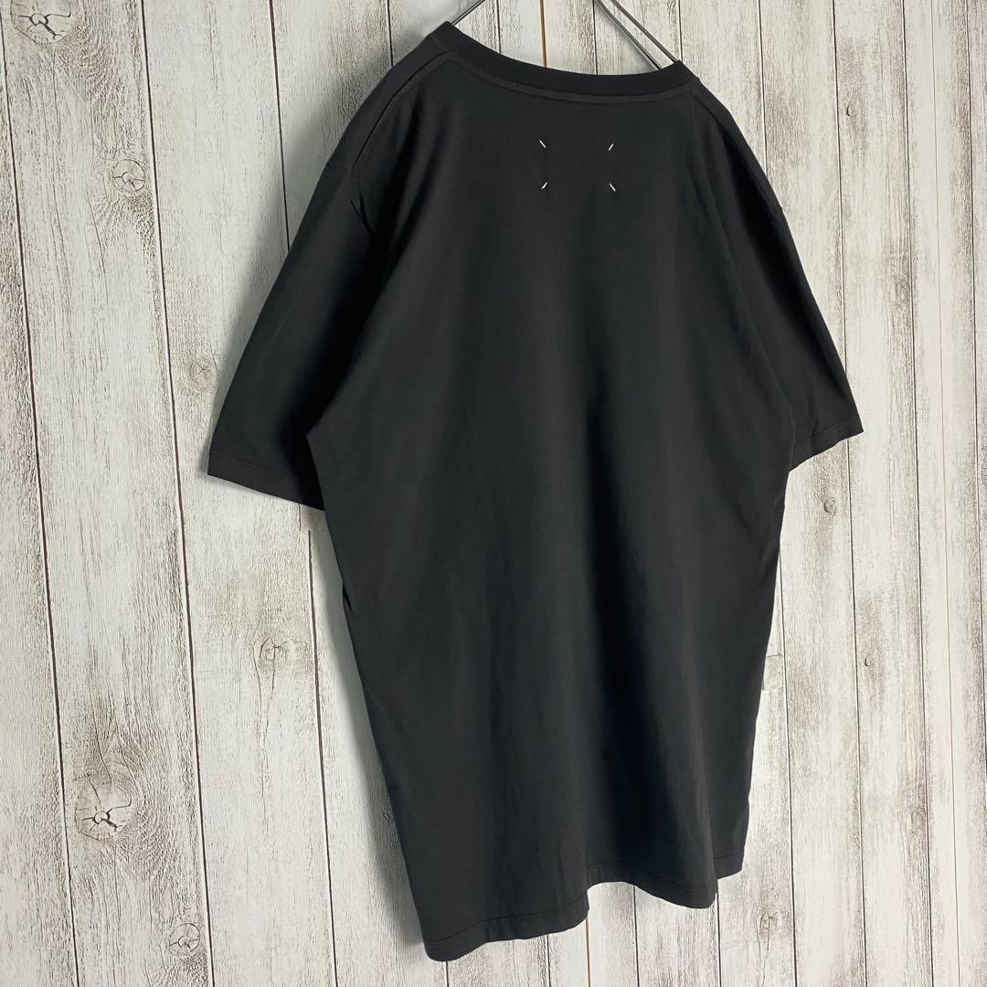 【美品☆定番】メゾンマルジェラ 半袖Tシャツ 4ステッチ ブラック 黒 48 L
