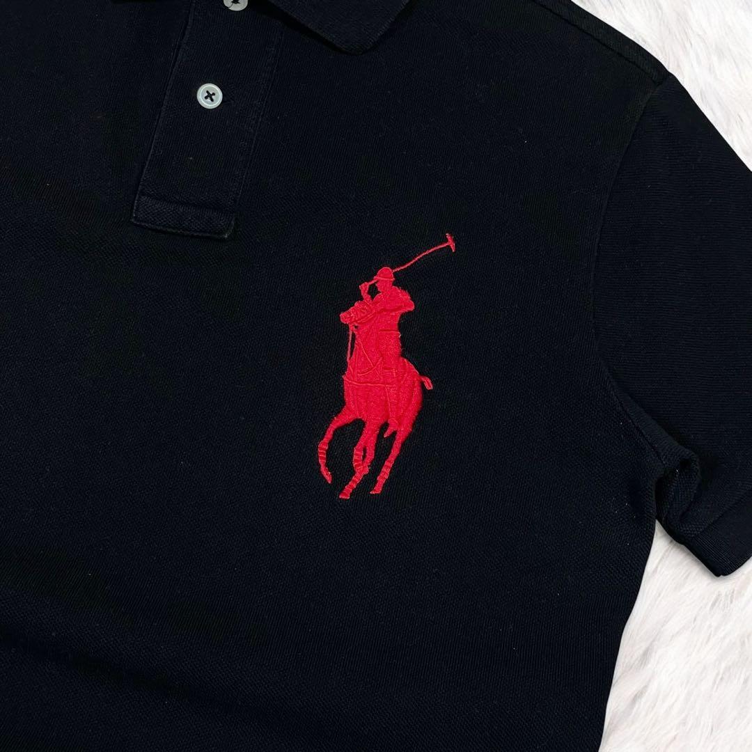 Polo by Ralph Lauren ポロシャツ 半袖 黒 ビッグポニー S