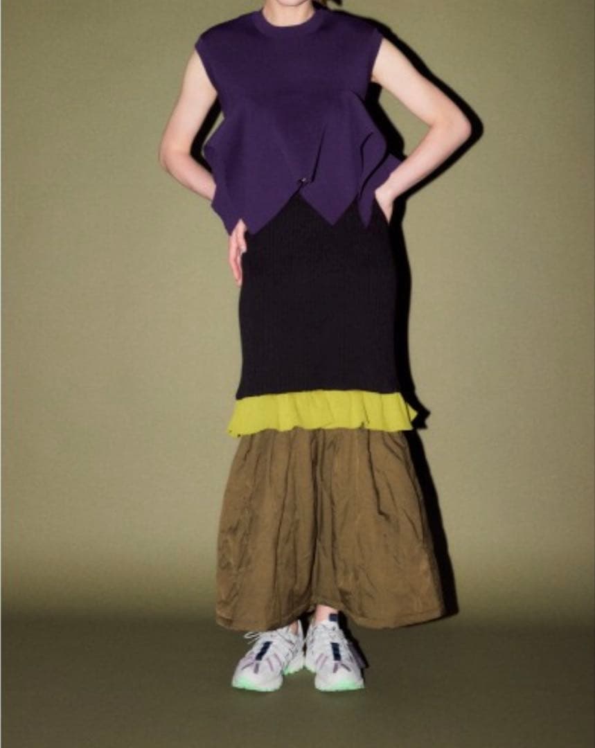 AZUL by moussy PLUSのデザインスカート