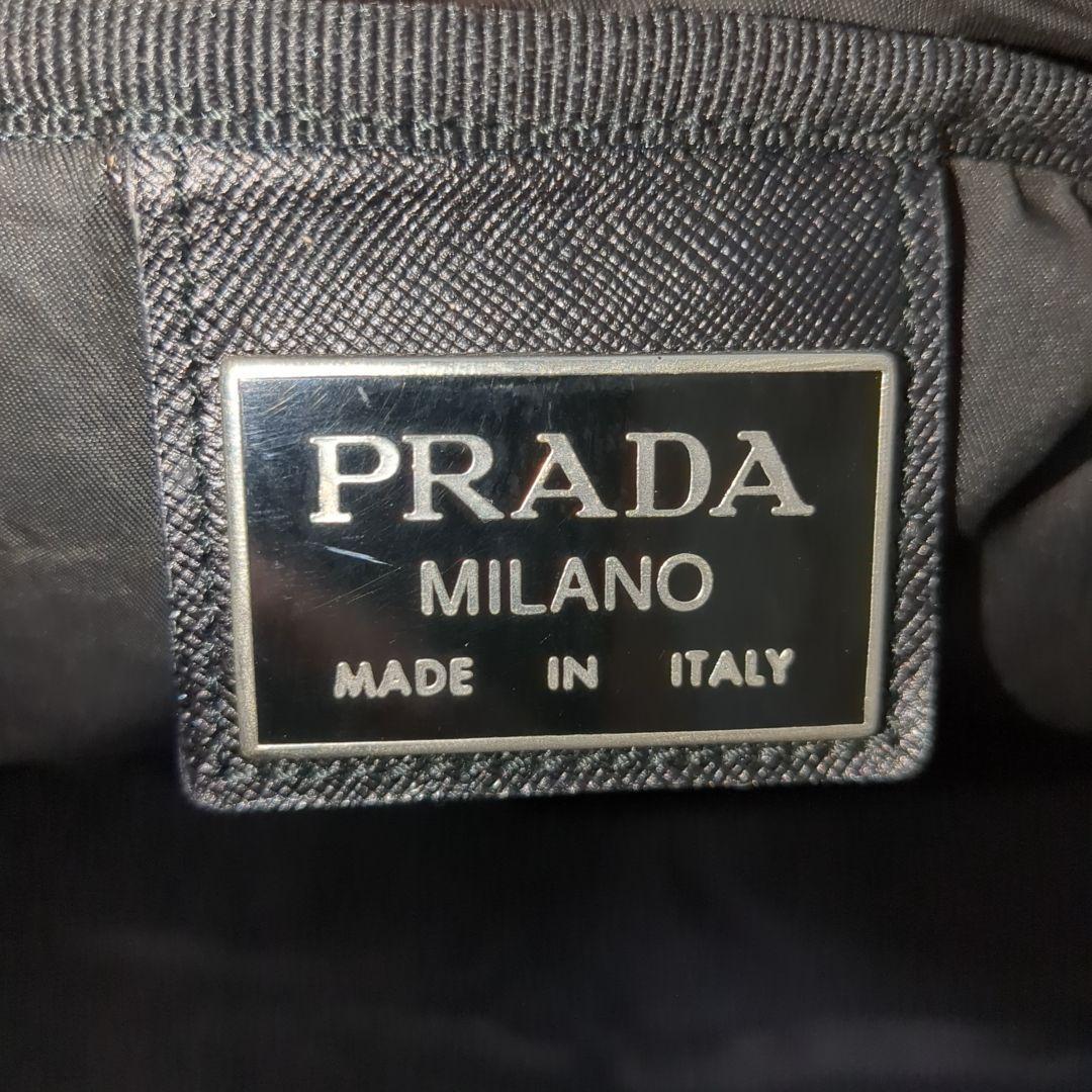 美品 PRADA ボストンバッグ 2way ブラック 三角ロゴ テスートナイロン