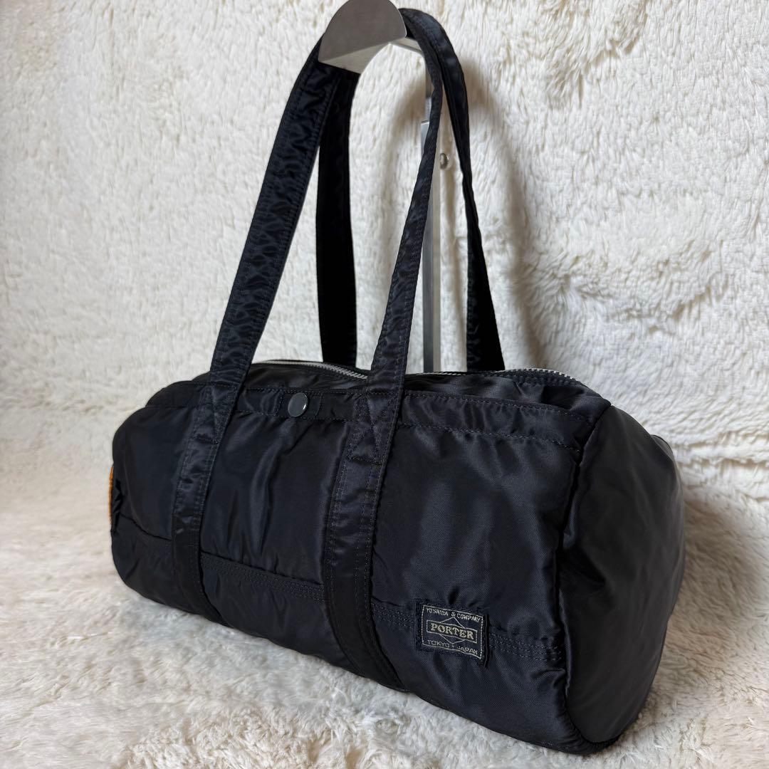 極美品　PORTER　ポーター　タンカー　ミニボストンバッグ　Lサイズ　ブラック