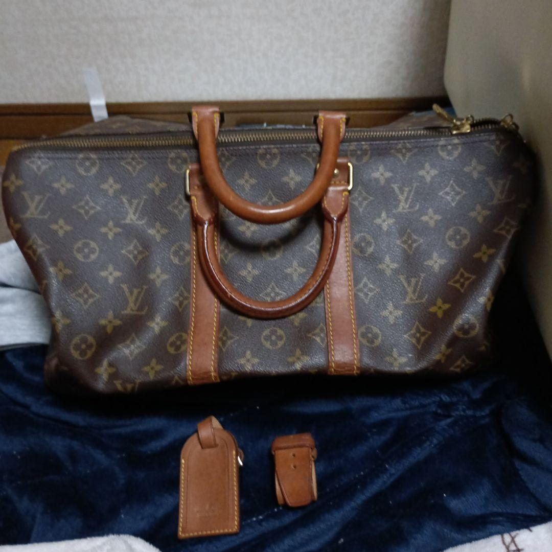 Louis Vuitton ボストンバッグ ブラウンレザー