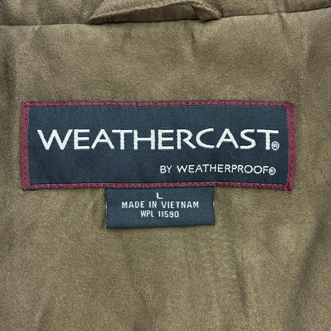 マ*ク様 WEATHERCAST　ブルゾン　フルジップジャケット　L　ブラウン