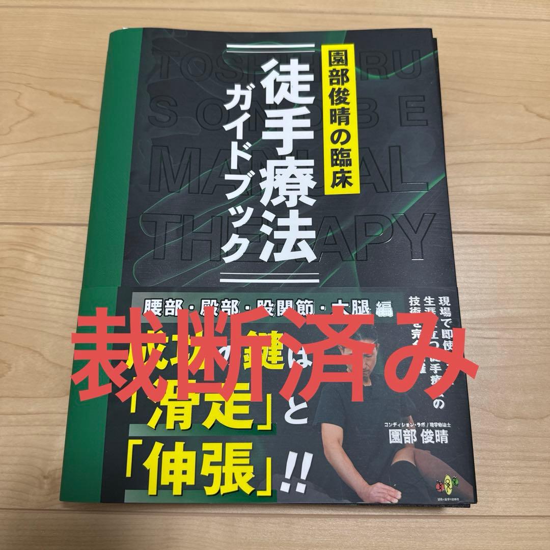 園部俊晴の臨床『徒手療法ガイドブック』腰部・殿部・股関節・大腿編　※裁断済み