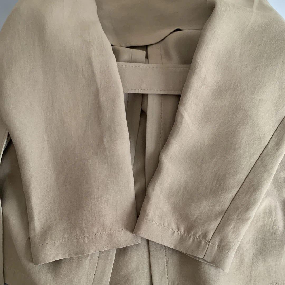 【MACKINTOSHLONDON】アセテートコットンダブルクロストレンチコート